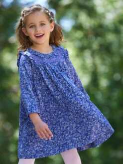 Beatrix Blue Dress For Girls