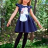Unicorn Short Sleeve Dress For Girls