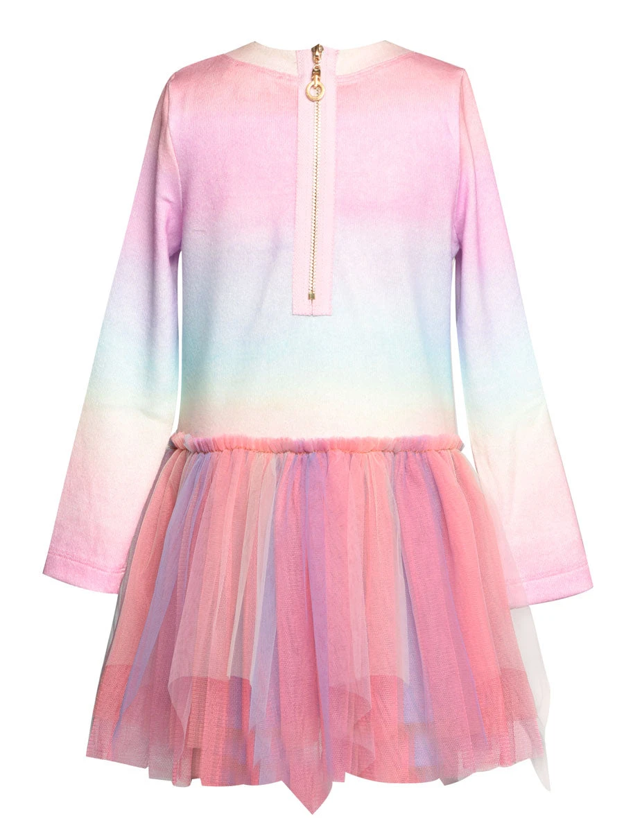 Tie-Dye Heart Tutu Dress For Girls - Image 3