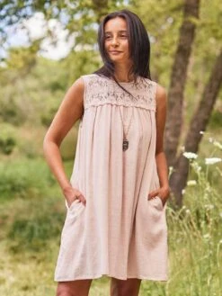 Ava Lace & Cotton Dress For Women