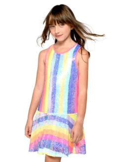 Multicolor Sequin Dress