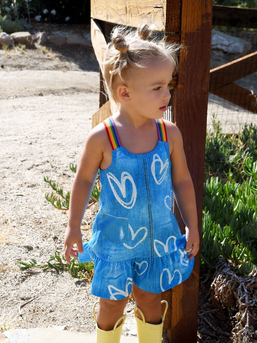 Dropwaist Denim Dress