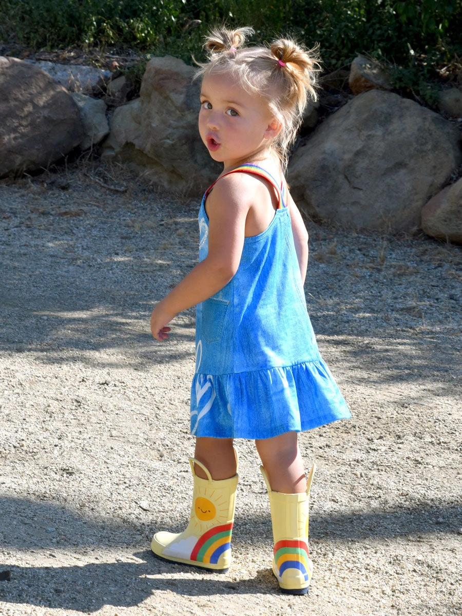 Dropwaist Denim Dress - Image 3