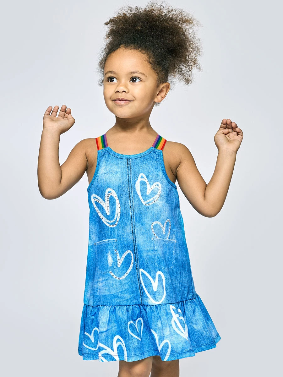 Dropwaist Denim Dress - Image 4