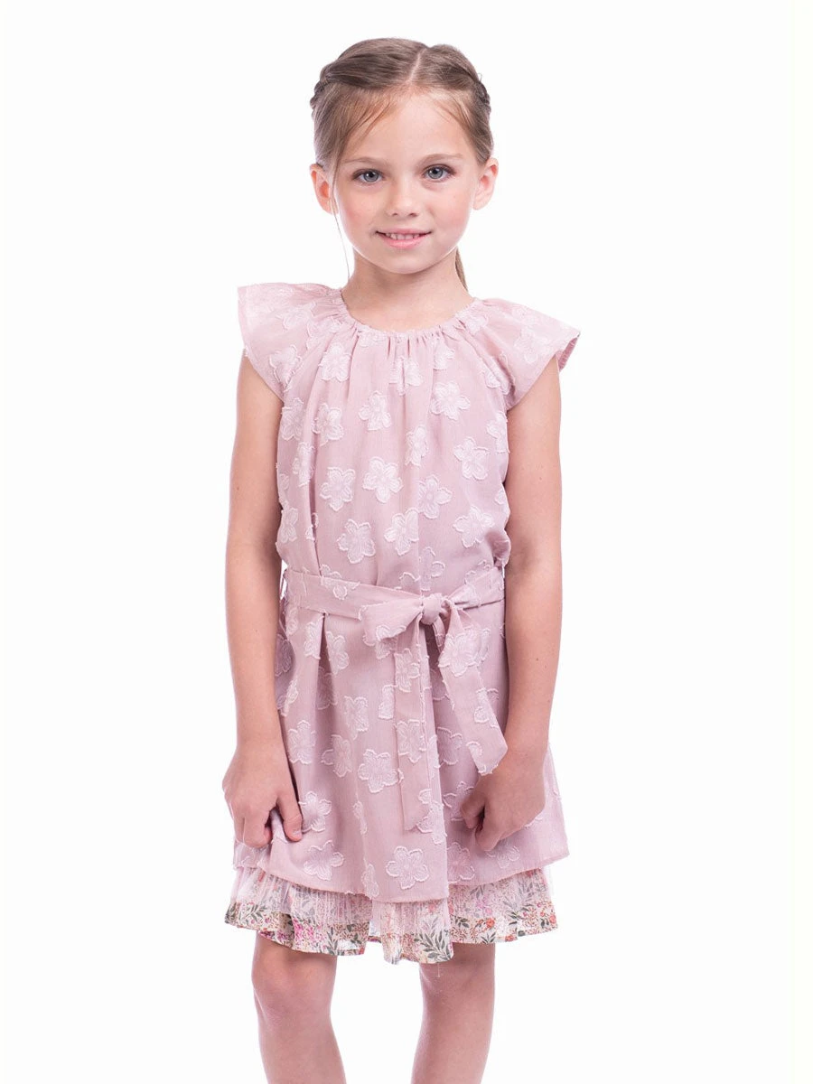 Juliet Pink Floral Dress - Image 3