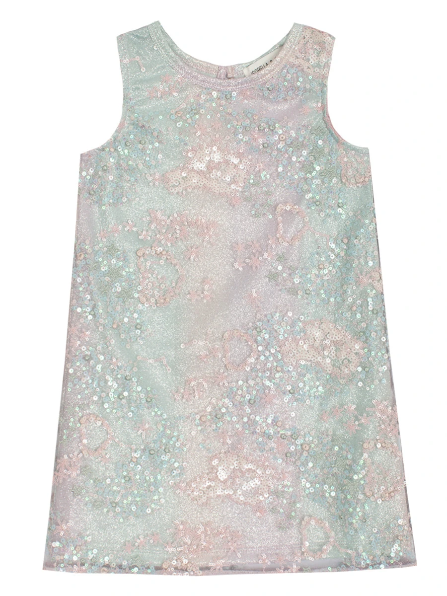Under The Sea Glitter Tulle Sequin A-line Dress - Image 3