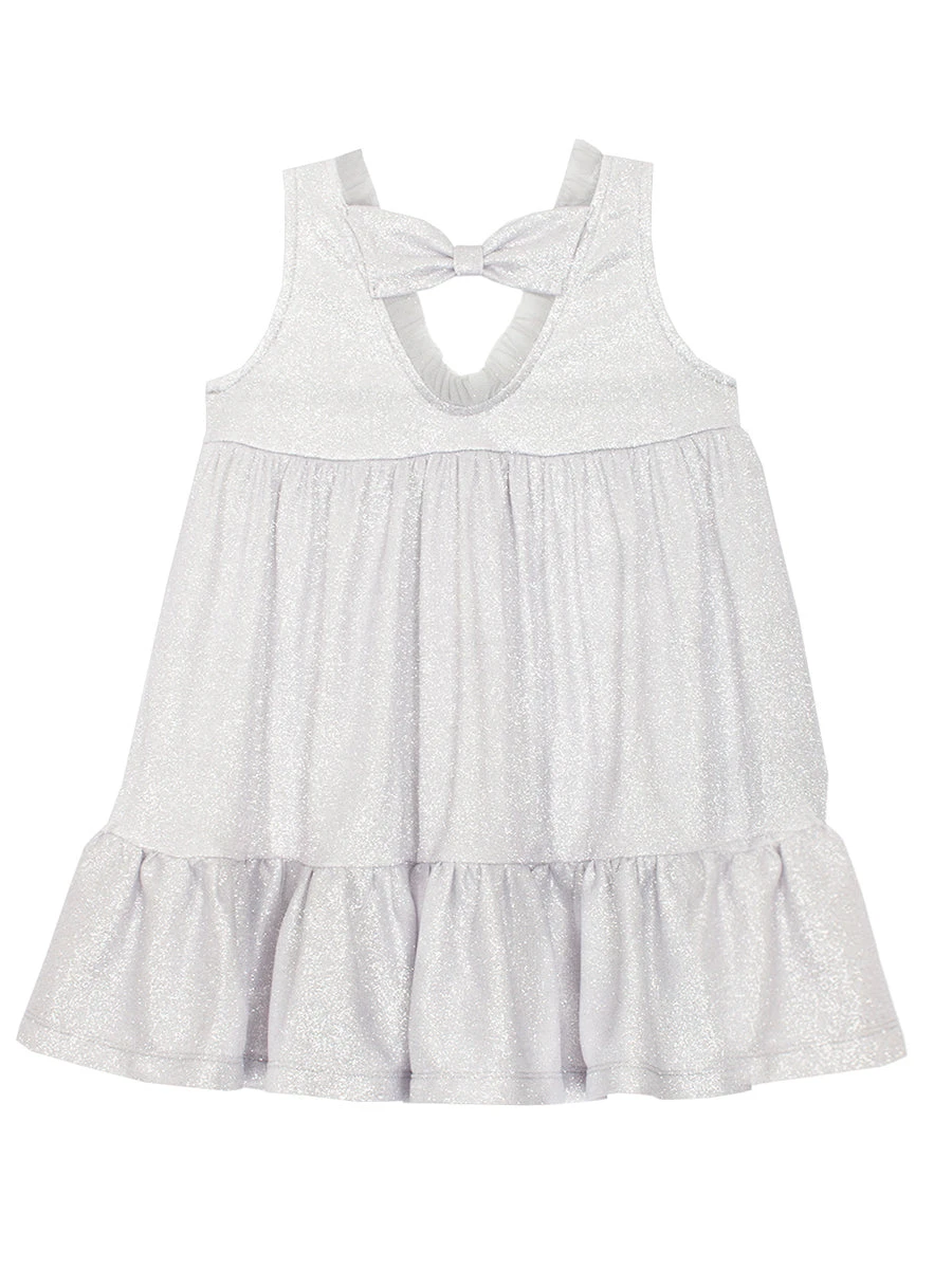 Pixie Dust Grey Sparkly Knit Dress - Image 3