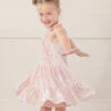 Summer Sparkle Pink Chiffon Dress