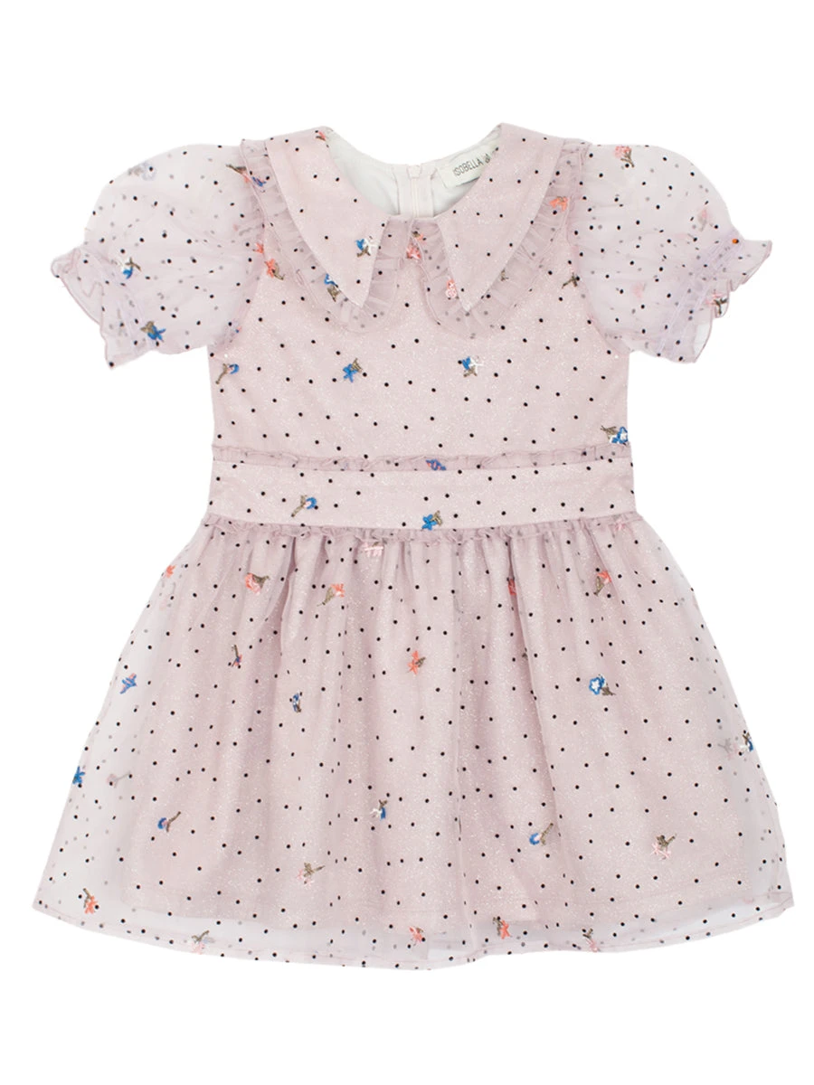 Blissful Belle Sparkly Pink Organza Dress - Image 2