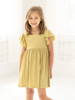 Green Tea Matcha Textured Knit Dress