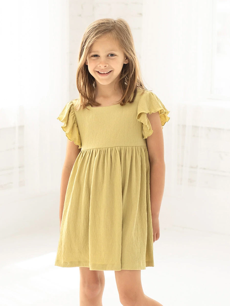 Green Tea Matcha Textured Knit Dress