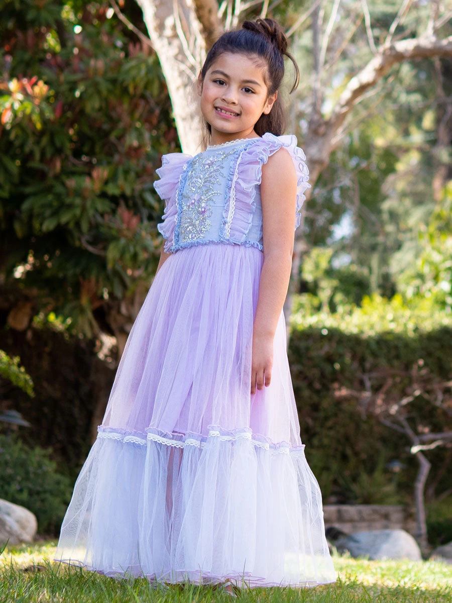 Elodie Lilac Maxi Dress - Image 2