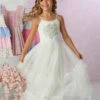 Gweneth White Maxi Dress For Girls
