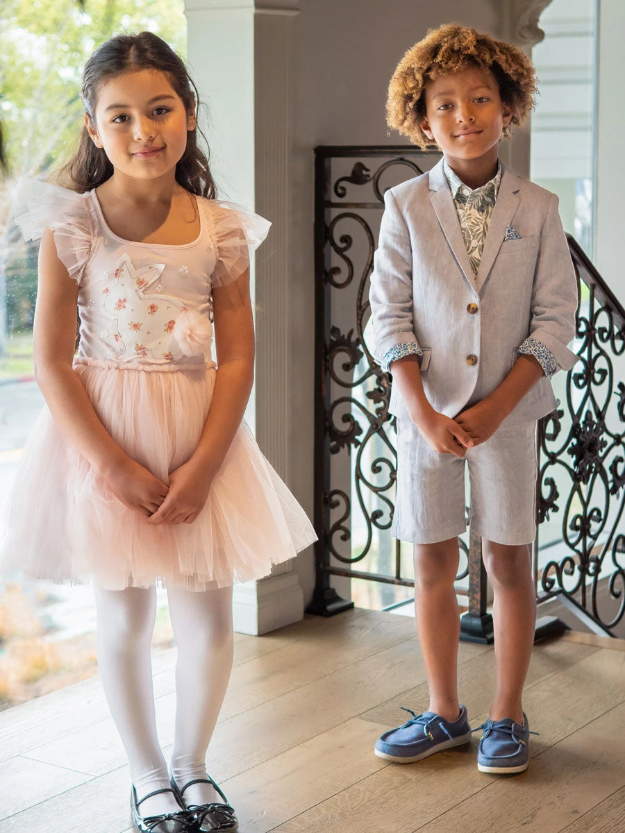 Bunny Blush Pink Tutu Dress - Image 3