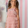 Kelly Pink Tulle Ruffle Dress