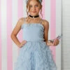 Castle Princess Blue Lampshade Dress