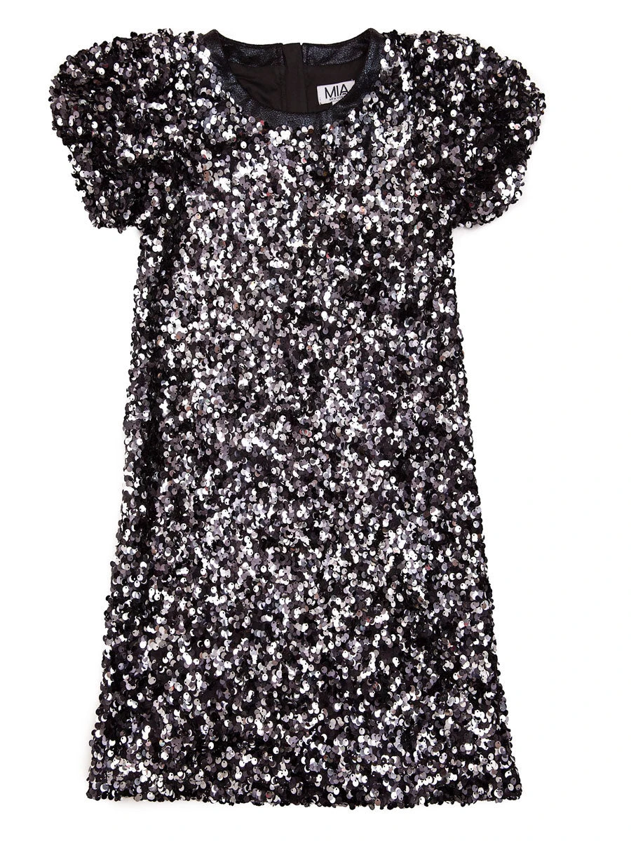 MIA Black Sequin Dress - Image 3