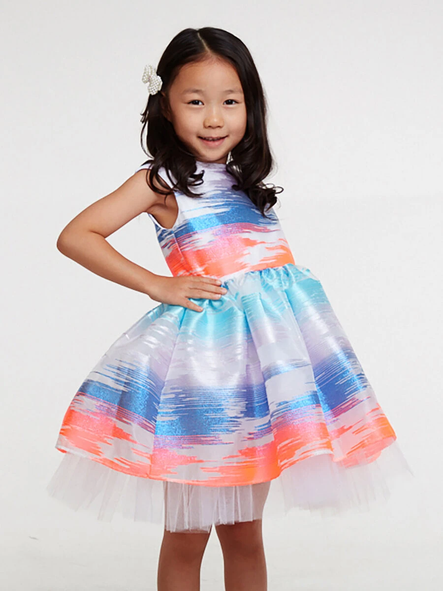 Sunset Ombre Party Dress For Girls - Image 2