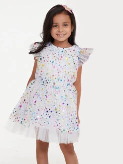 Confetti Shimmer Dress For Girls