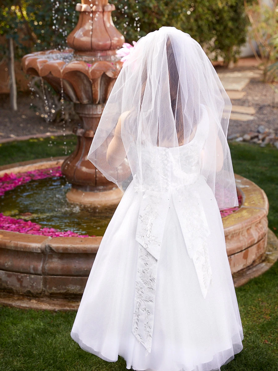 Angel Tulle Communion / Flower Girl Dress - Image 2