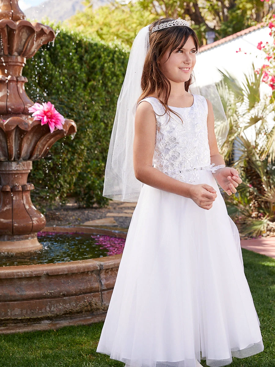Angel Tulle Communion / Flower Girl Dress - Image 3