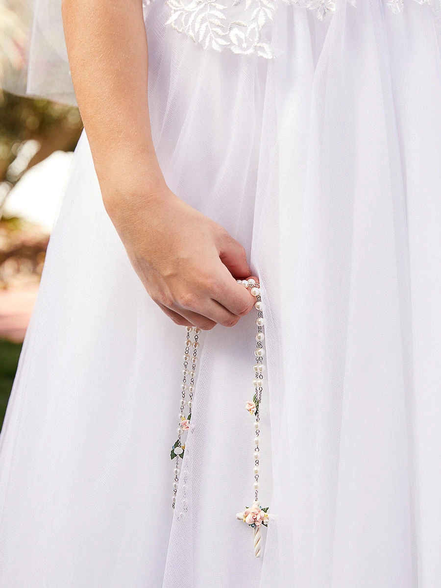 Angel Tulle Communion / Flower Girl Dress - Image 5