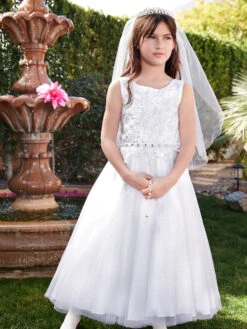 Angel Tulle Communion / Flower Girl Dress