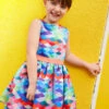 Mermaid Print Dress For Girls