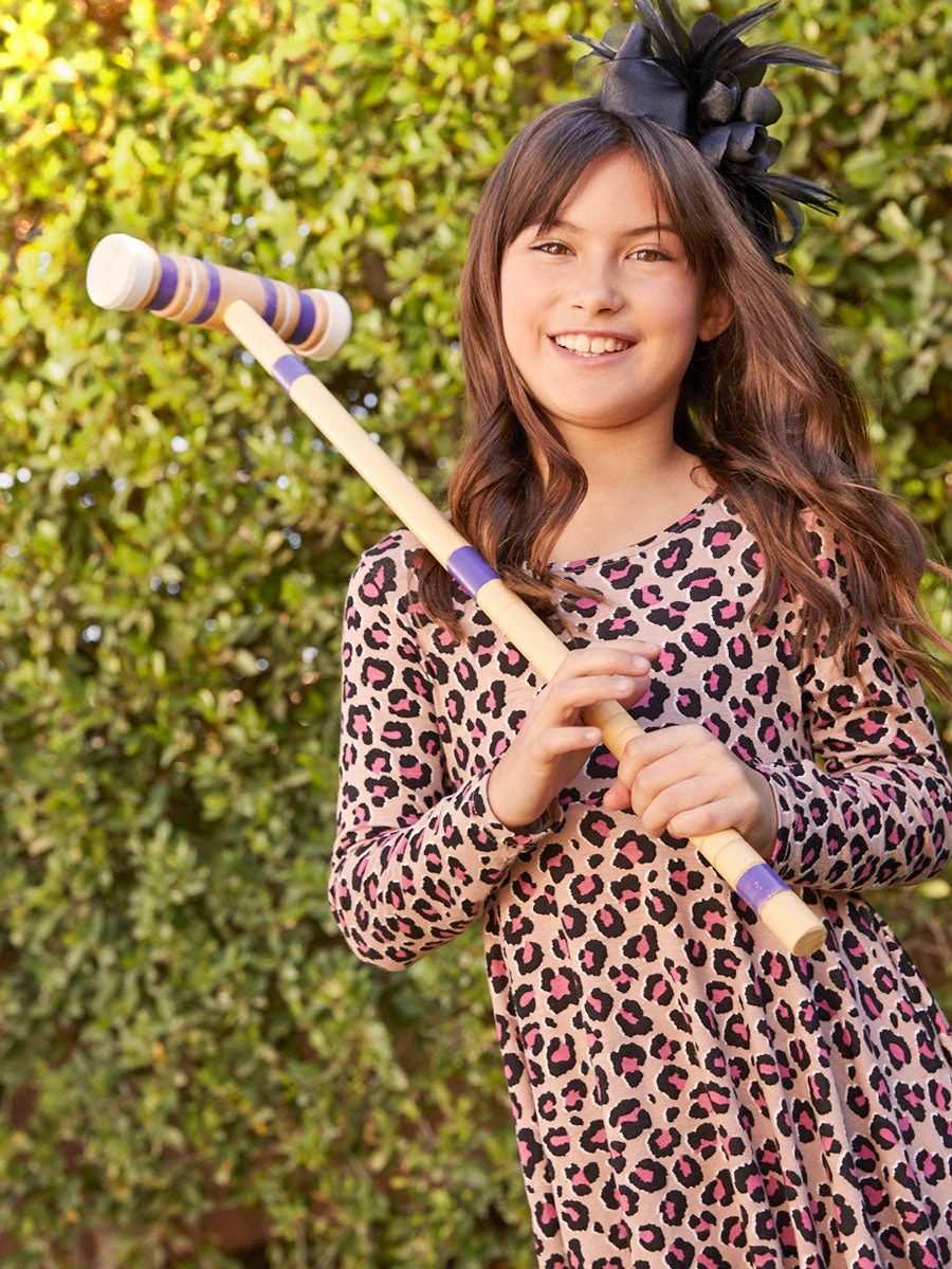 Leopard Print Emma Dress For Girls - Image 2