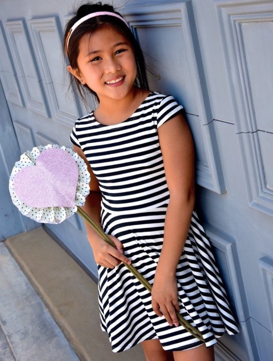 Capri Stripe Skater Dress For Girls - Image 5