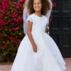 Beaded Lace Heirloom Communion / Flower Girl Dress