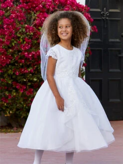 Beaded Lace Heirloom Communion / Flower Girl Dress