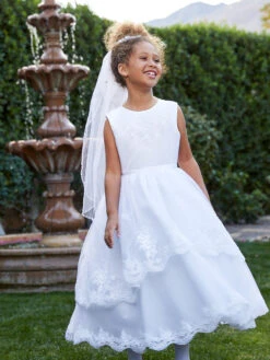 Enchanting Tiered Communion / Flower Girl Dress