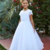Beaded Lace & Tulle Communion / Flower Girl Dress