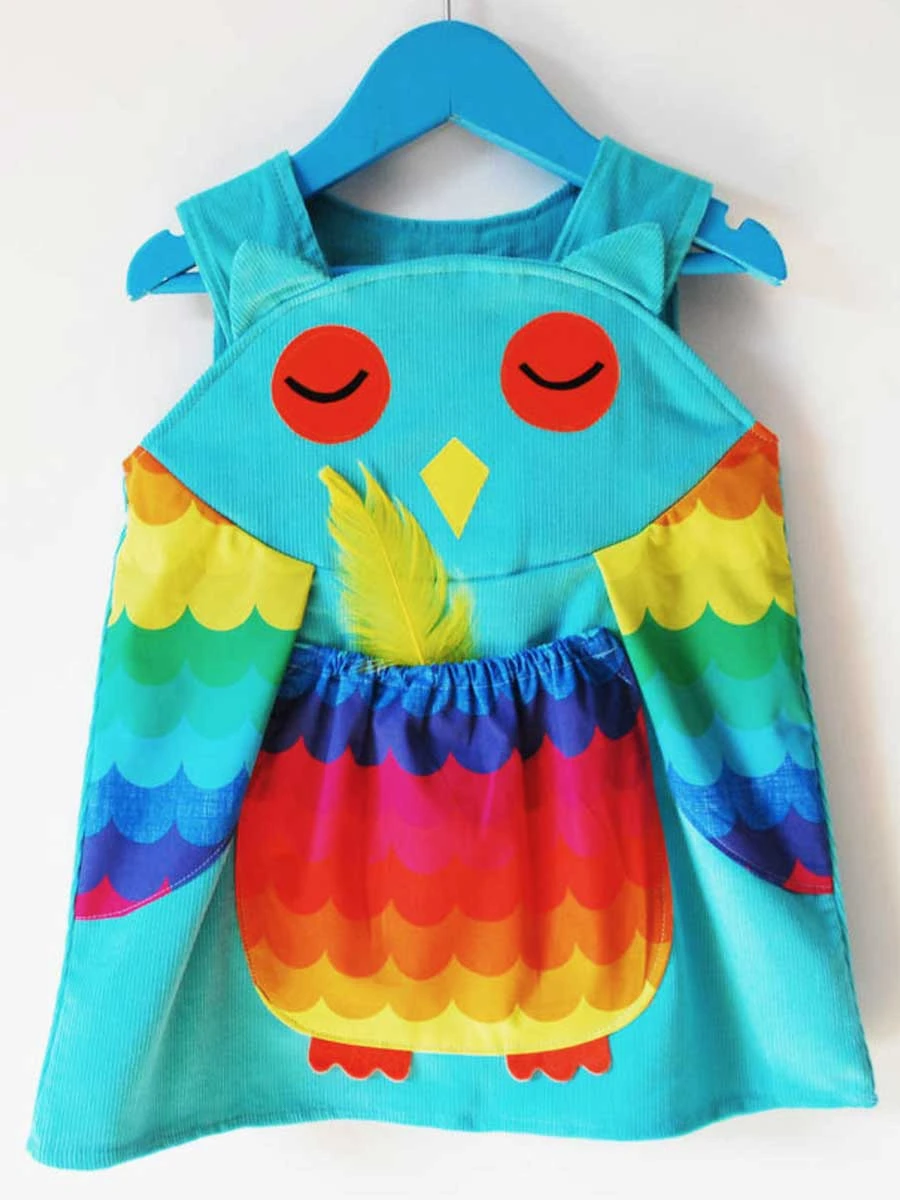Owl Rainbow Dress For Baby And Toddlers - Image 2