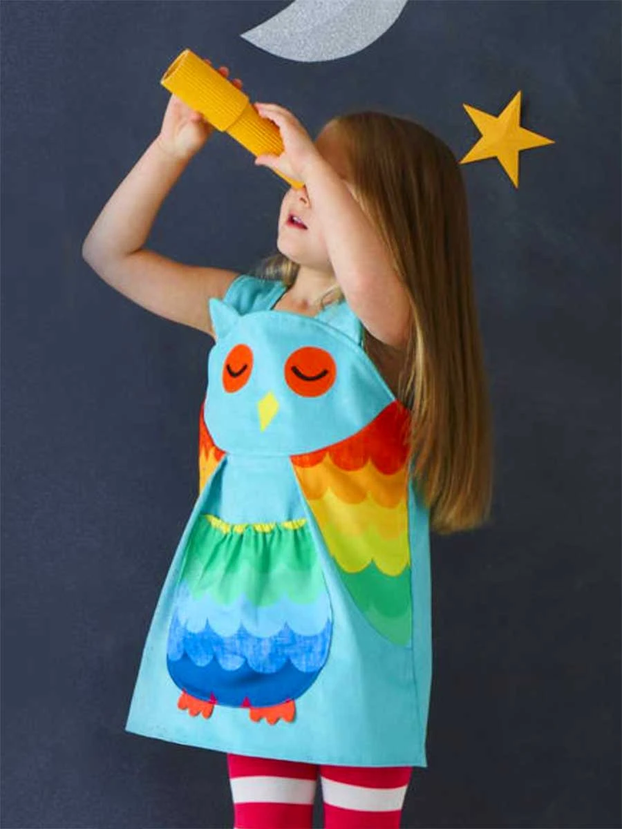 Owl Rainbow Dress For Baby And Toddlers