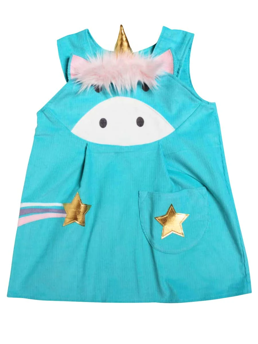 Unicorn Dress And Headband For Girls - Image 2