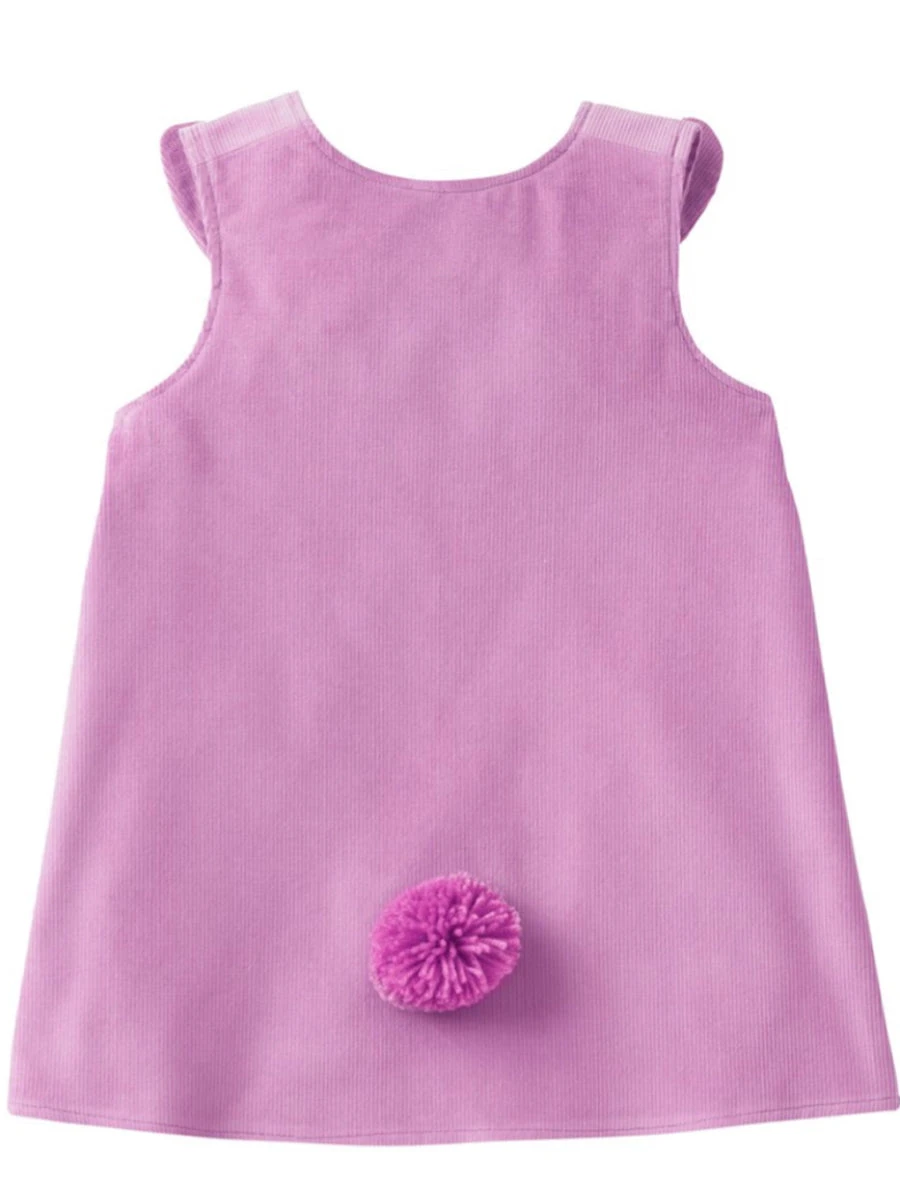 Lavender Bunny Rabbit Dress With Liberty Print For Girls - Image 3