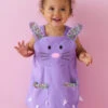 Lavender Bunny Rabbit Dress With Liberty Print For Girls
