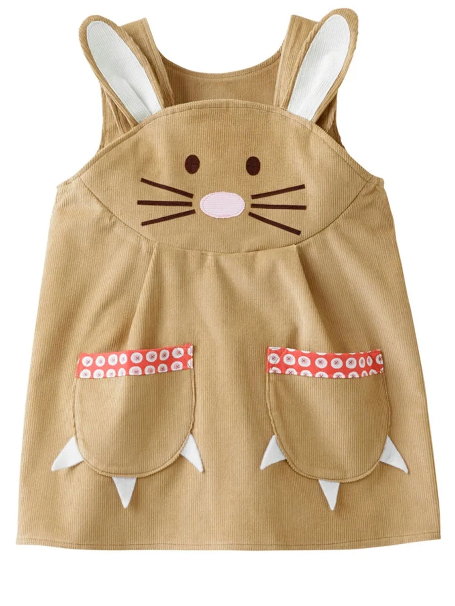 Caramel Bunny Rabbit Dress For Girls - Image 4