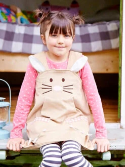 Caramel Bunny Rabbit Dress For Girls