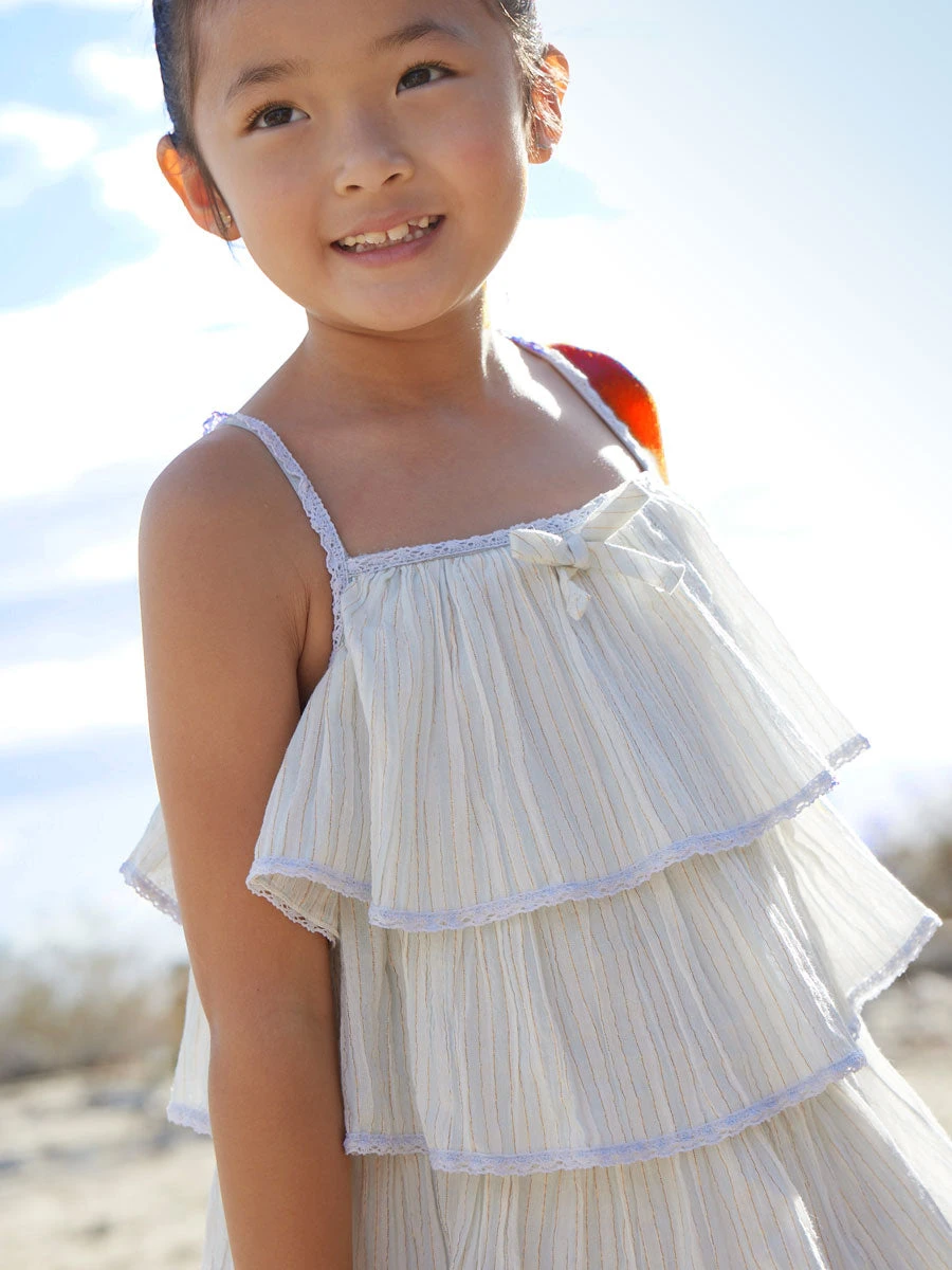 Isla Tiered Ruffle Dress For Girls - Image 3