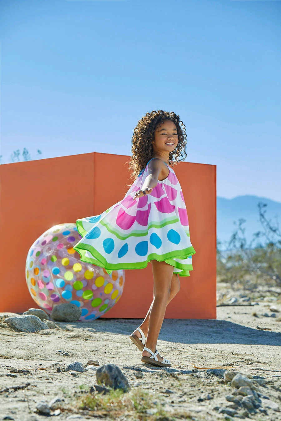 Petal Circle Dress For Girls - Image 3