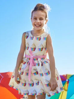 Cupcake Party Dress For Girls