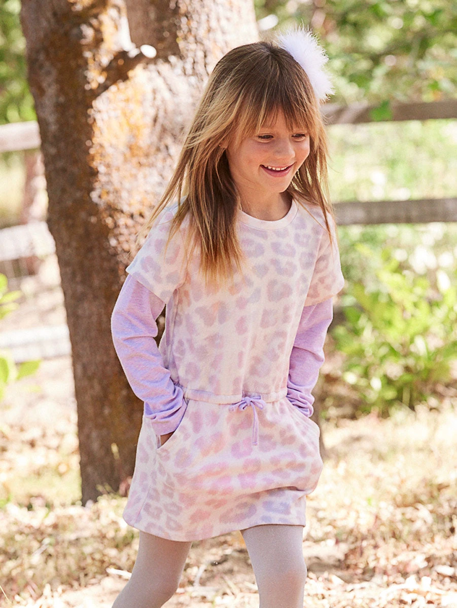 Girls Happy Leopard Jess Dress - Image 2