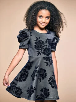 Fit & Flare Skater Dress For Girls