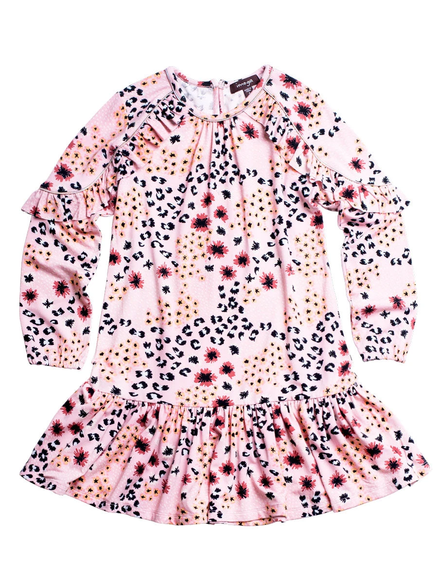 Robin Pink Print Dress - Image 2