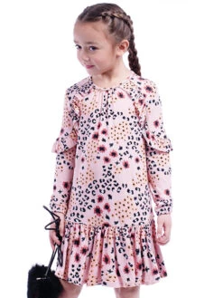 Robin Pink Print Dress