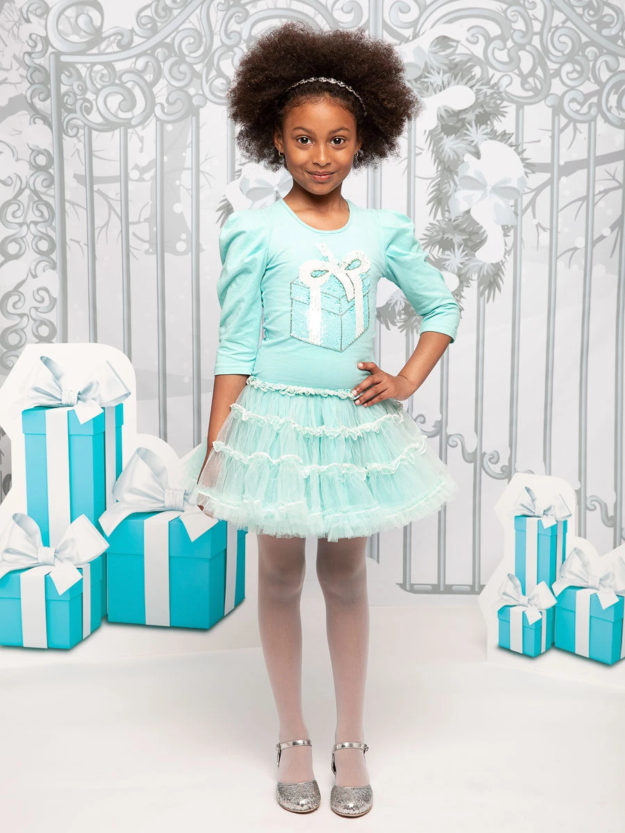 Tiffany Box Tutu Dress For Girls - Image 3