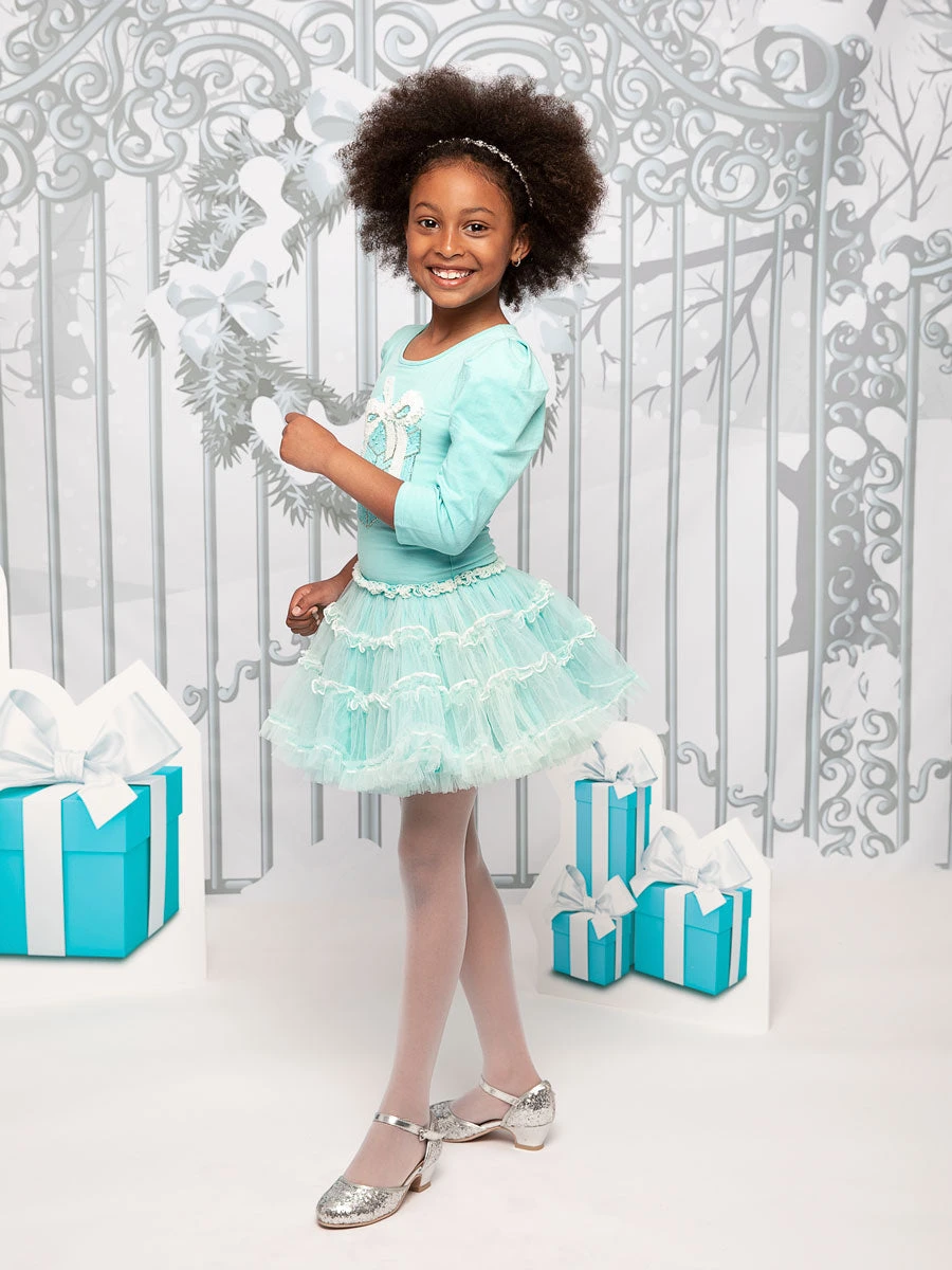 Tiffany Box Tutu Dress For Girls - Image 4